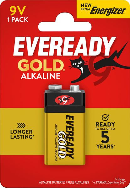 E300705601 Energizer Eveready Gold 9V/6LR61 FSB1