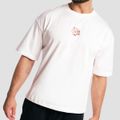 Tričko Boxy Shaker White - GymBeam, veľkosť XL