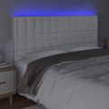 VidaXL Čelo postele biele 180x5x118/128 cm umelá koža