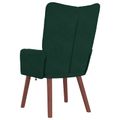 vidaXL kreslo Tmavozelená 63 x 67 x 94 cm Zamat