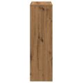 vidaXL Knižnica 3-poschodová dub artisan 99x29x99 cm kompozitné drevo