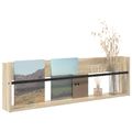 vidaXL Regál na časopisy Sonoma dub 100 x 12 x 30 cm Kompozitné drevo