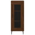 vidaXL Komoda hnedý dub 34,5x34x90 cm spracované drevo