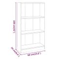 vidaXL Knižnica dymový dub 60x24x109 cm spracované drevo