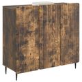 vidaXL Servírovacia skriňa Dymový dub 89 x 34,5 x 82 cm