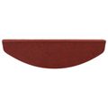 vidaXL Samolepiace schodové rohože 15 ks 80 x 28 x 3,5 cm Červená