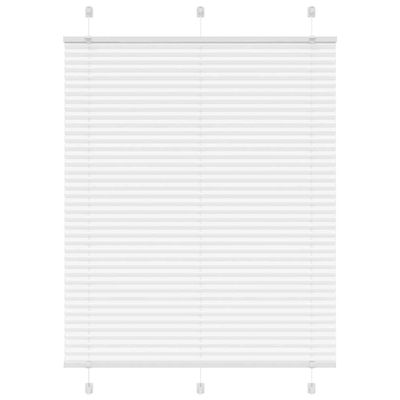 vidaXL plisovaná roleta biela 105x150 cm šírka látky 104,4 cm