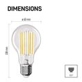 LED žiarovka Filament A60 A CLASS / E27 / 7,2 W (100 W) / 1521 lm / neutrálna biela