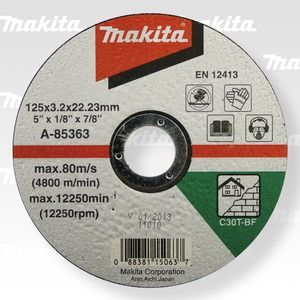 Makita rezný kotúč 125x3x22 kámen