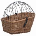 vidaXL Kôš na zadný nosič bicykla s krytom 55x31x36 cm, prírodná vŕba