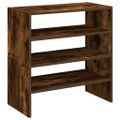 vidaXL Stojany na topánky 2 ks stohovateľné tmavý dub 60x30x30,5 cm