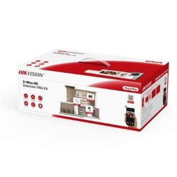 Hikvision Prednastavený kit videotelefónu, 2-drôt HD, 2x bytový monitor+dverová stanica+zdroj