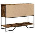 vidaXL Konzolový stolík dymový dub 100x35x74,5 cm kompozitné drevo