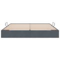 vidaXL Otomanový posteľný rám s úložiskom Tmavosivá 160 x 200 cm Zamat
