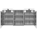 vidaXL Set kabinetov do kúpeľne 3 ks 126 x 16 x 62.5 cm