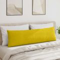 vidaXL Vankúše na pohovku 2 pcs Žltá 145 x 40 cm Kordúrová tkanina