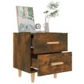 vidaXL Nočný stolík dymový dub 40x35x47,5 cm