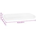 vidaXL Spací vankúš 70 x 36 x 8,5 cm Stredný Pamäťová pena Biela