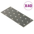 vidaXL Dierované plechy 40 ks 2 mm 140x60 mm pozinkovaná oceľ