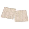 vidaXL Samo-lepiace podlahové dosky Svetlohnedá a biela 30,5 x 30,5 cm
