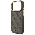 Puzdro Guess 4G s portfóliom Magsafe pre iPhone 17 Pro hnedé