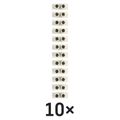 Skrutková svorkovnica 12× 2,5–4mm2, 450 V, biela, 10 ks
