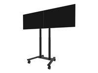Upevňovací komponent (adaptér) - funkcia Micro Adjustable - pre 2 ploché panely - uzamykateľný - oceľ - čierna - veľkosť obrazovky: 42"-65" - upevniteľné na stojan - pre Neomounts FL55-875BL1, WL55-875BL1