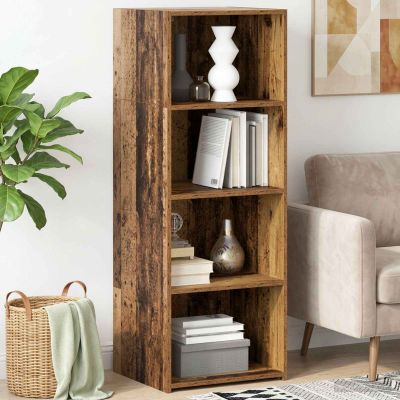 vidaXL Highboard Staré drevo 45 x 41 x 124 cm Kompozitné drevo