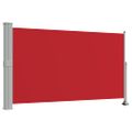 vidaXL Zaťahovacia bočná markíza na terasu 140x300 cm, červená