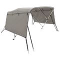 vidaXL Strieška Bimini s 3 oblúkmi a stenami 183x(137-152)x137 cm