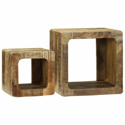 vidaXL TV jednotky 2 pcs Hnedá 36 x 30 x 36 cm Masívne mango drevo