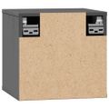 vidaXL Nástenné skrinky 2 ks sivé 31,5x30x30 cm masívna borovica