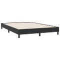 vidaXL Posteľný rám boxsping s matracom Čierna 160x220 cm zamat