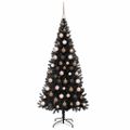 vidaXL Vianočný stromček Čierna 180 cm PVC