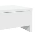 vidaXL Stojan na monitor so zásuvkami biely 100x27x15 cm, umelé drevo