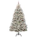 vidaXL Umelý Sklápací Vianočný Stromček 300 LED Zelená a biela 300 cm