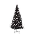 vidaXL Vianočný stromček Čierna 180 cm PVC