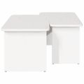vidaXL Konferenčný stolík 2 ks Biela 100 x 69 x 35,5 cm