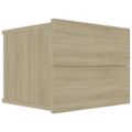 vidaXL Nočné stolíky 2 ks, dub sonoma 40x30x30 cm, kompozitné drevo