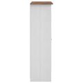 vidaXL 3-dverový šatník biely 118x50x171,5 cm borovicové drevo Panama Range
