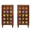 vidaXL Servírovacia skriňa Orech 40 x 33 x 75 cm Masívne mango drevo
