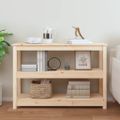 vidaXL Konzolový stolík 110x40x74 cm masívne borovicové drevo