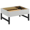 vidaXL Krmítko pre vtáky Strieborná 80 x 28 x 13.5 cm Pozinkovaná oceľ