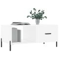 vidaXL Konferenčný stolík biely 90x50x40 cm kompozitné drevo