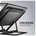 AXAGON STND-LAB hliníkový stojan na notebook 10"-17.3" nastavitelná výška, černý AXAGON stojan pro notebooky a tablety 10" - 17,3" / STND-LAG /  8 pozic / cerný