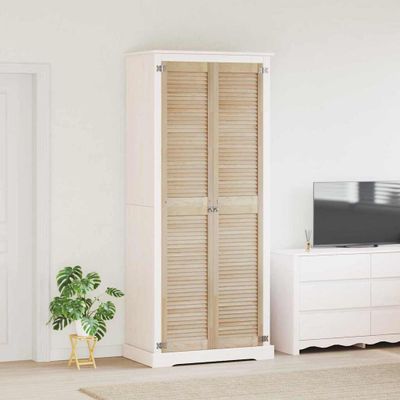 vidaXL Skříňové dvere s dverami 2 pcs Prírodná 201 x 2,1 x 39,5 cm