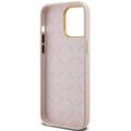 Guess Case for iPhone 15 Pro 6.1" GUHCP15LSMBSLP Pink HC SILICONE SCRIPT METAL LOGO & FRAME