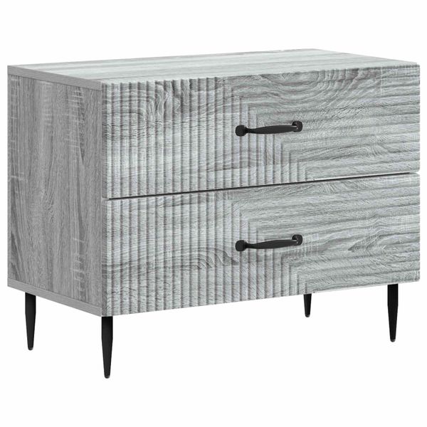 vidaXL Nočný stolík Sivá sonoma 62 x 34,5 x 47,5 cm Kompozitné drevo