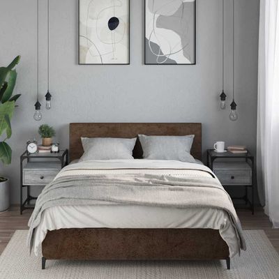 vidaXL Nočné stolíky 2 ks sivá sonoma 40x40x55 cm kompozitné drevo