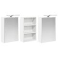 vidaXL Set kabinetov do kúpeľne 3 ks 126 x 16 x 62.5 cm